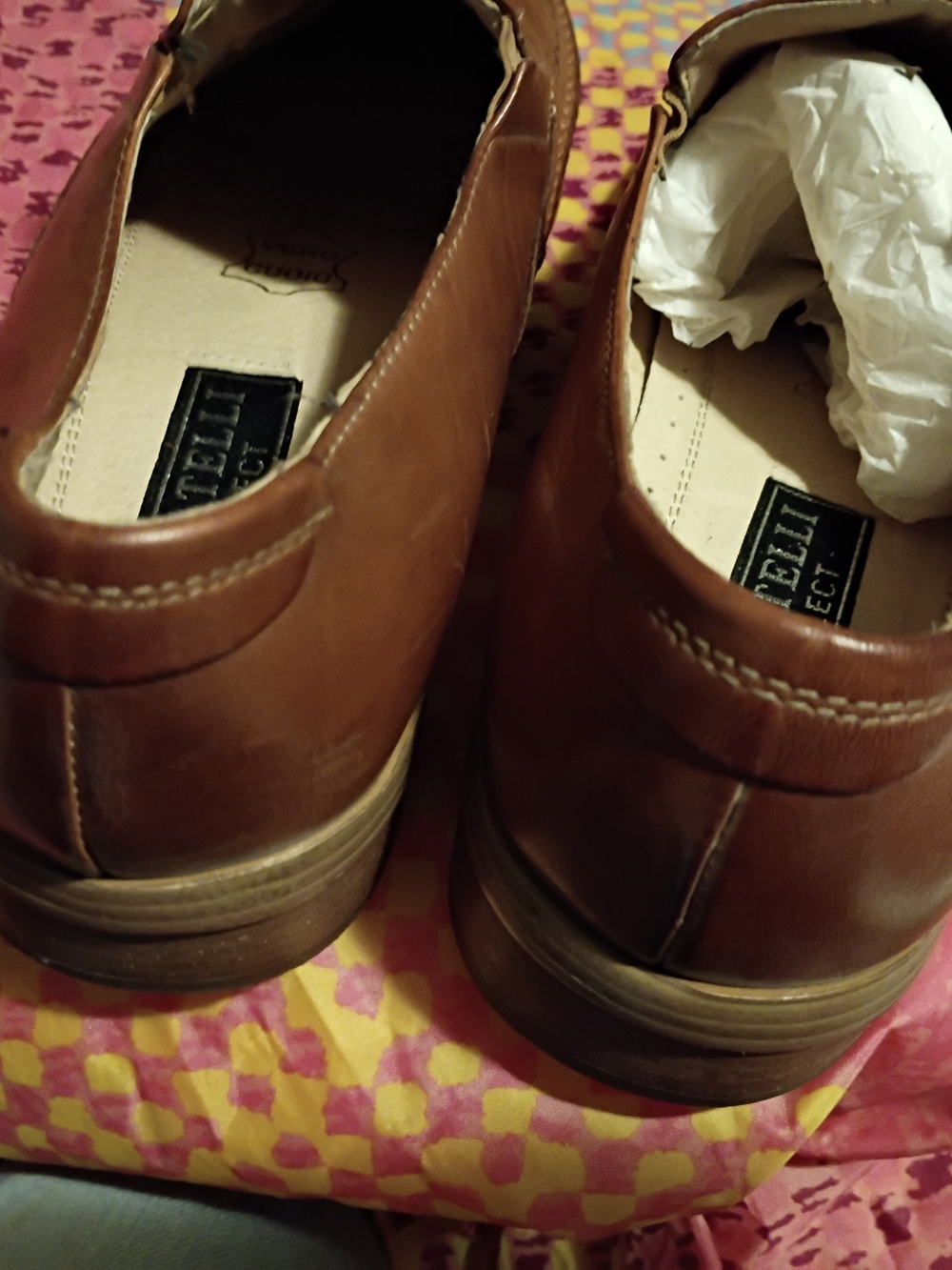 Fraternity Collection Brown Leather Slip-On Loafers